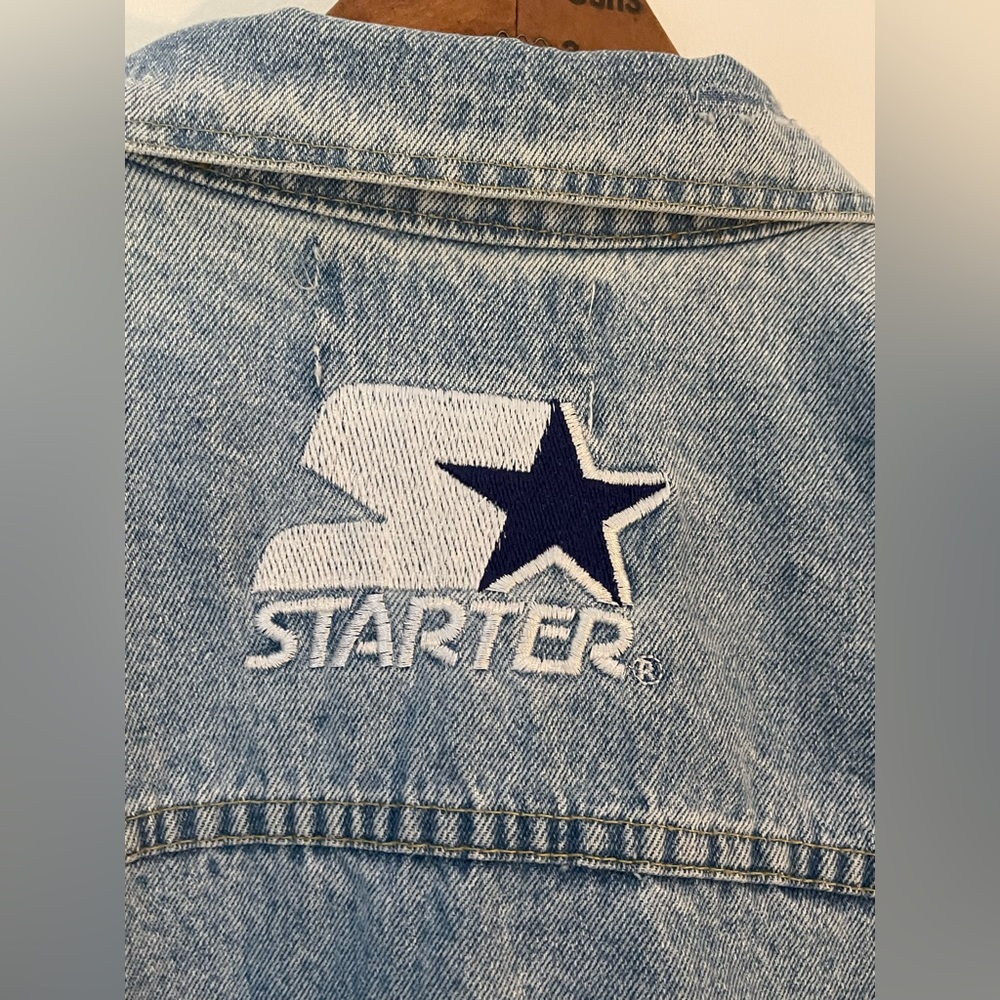 1985 Starter vintage Blue Denim Jacket with Logos